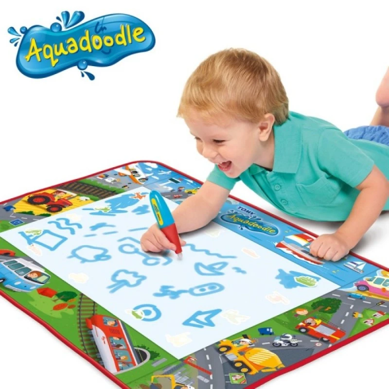 TOMY Aquadoodle Kилимче за рисуване Приключения с колички, 18м+, E73268
